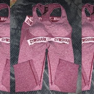 GYMSHARK FLEX SET BEAT RED BOTH SIZE L